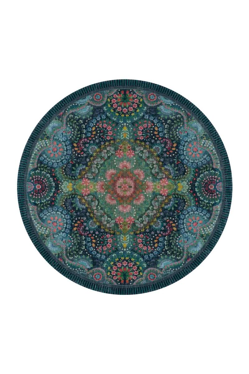 Tapis Rond Moon Delight by Pip Bleu Foncé