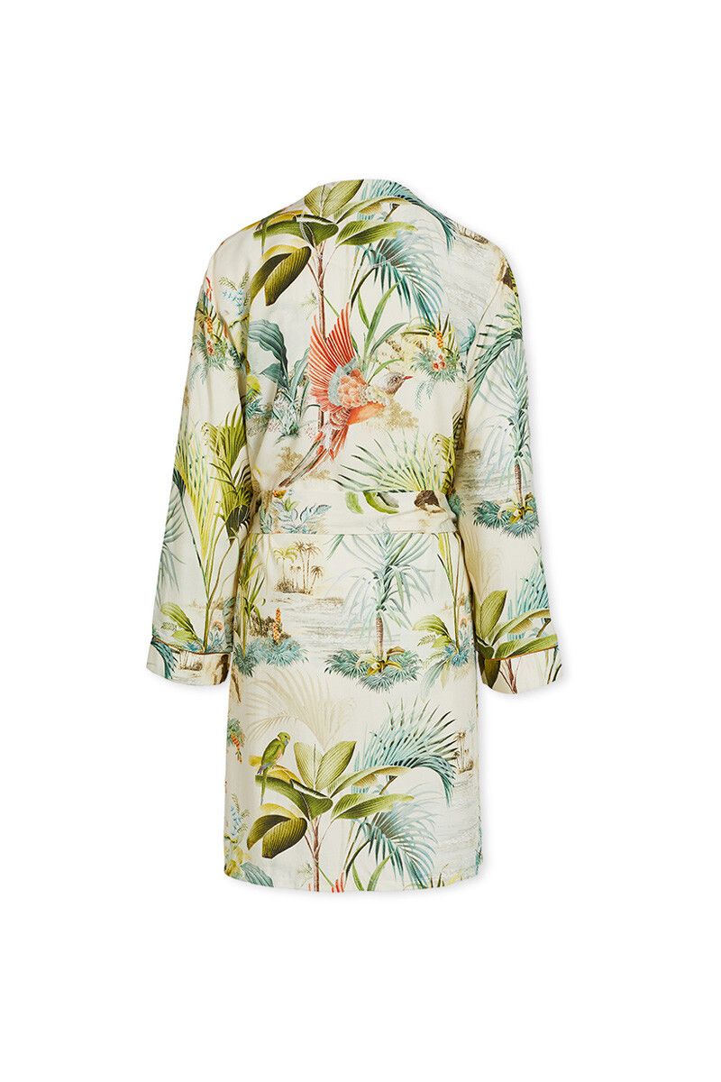 Kimono Palm Scenes Off White