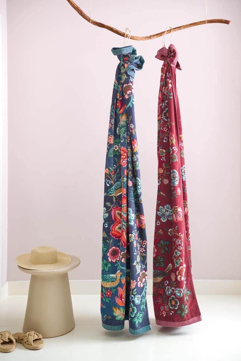 Beach Towel Oh My Darling Dark Blue