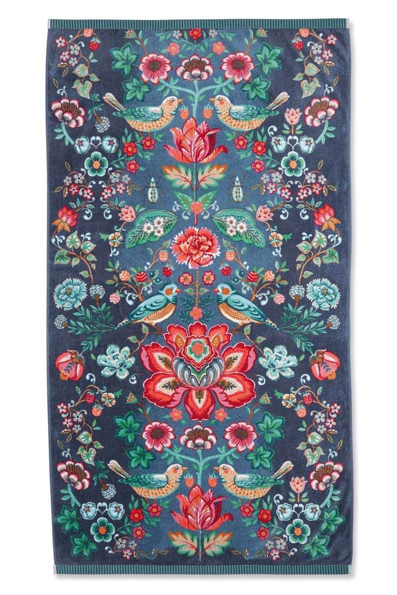 Beach Towel Oh My Darling Dark Blue
