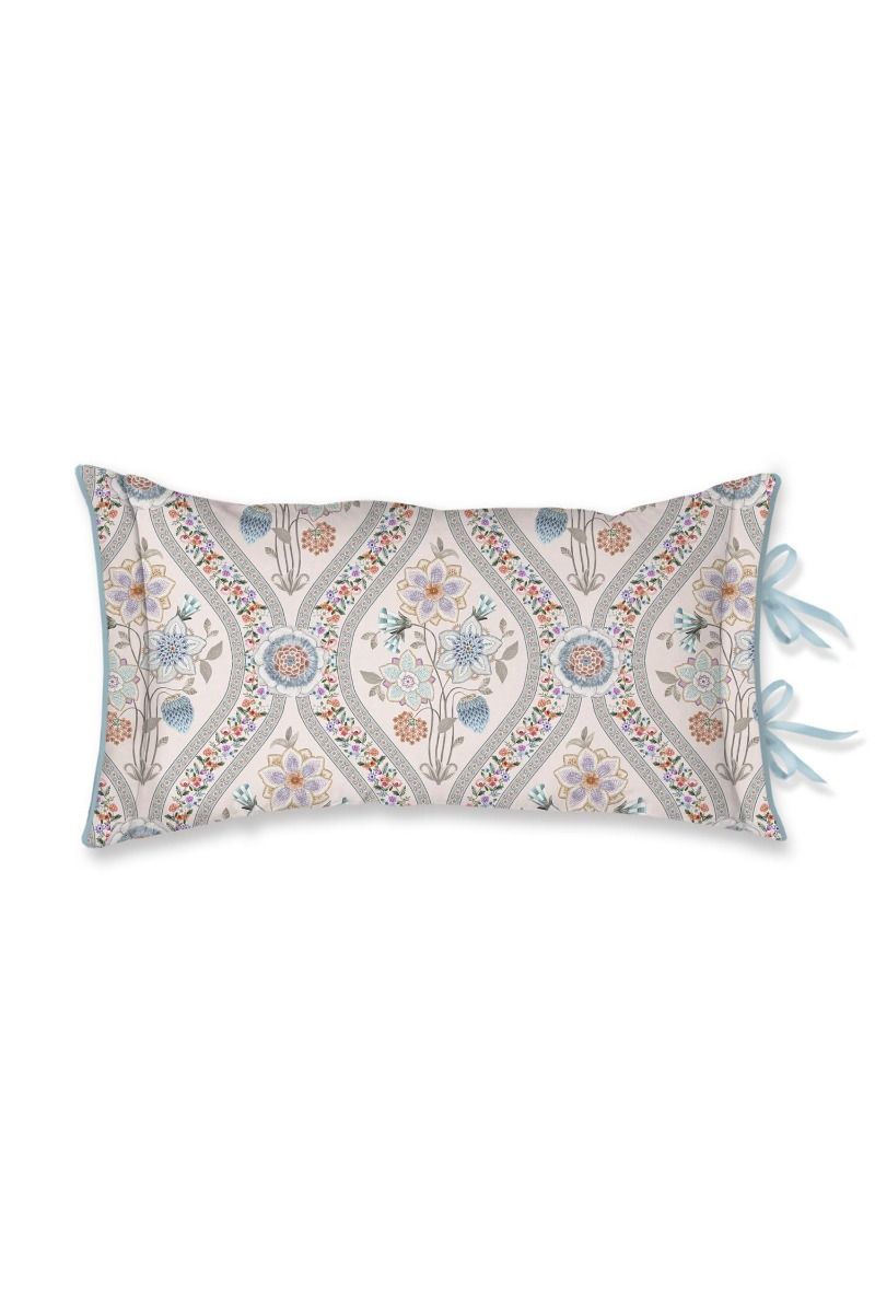 Coussin Décoratif Rectangulaire Ornamento Ramo Blanc