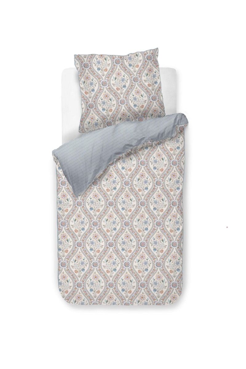 Ensemble housse de couette Ornamento Ramo Blanc