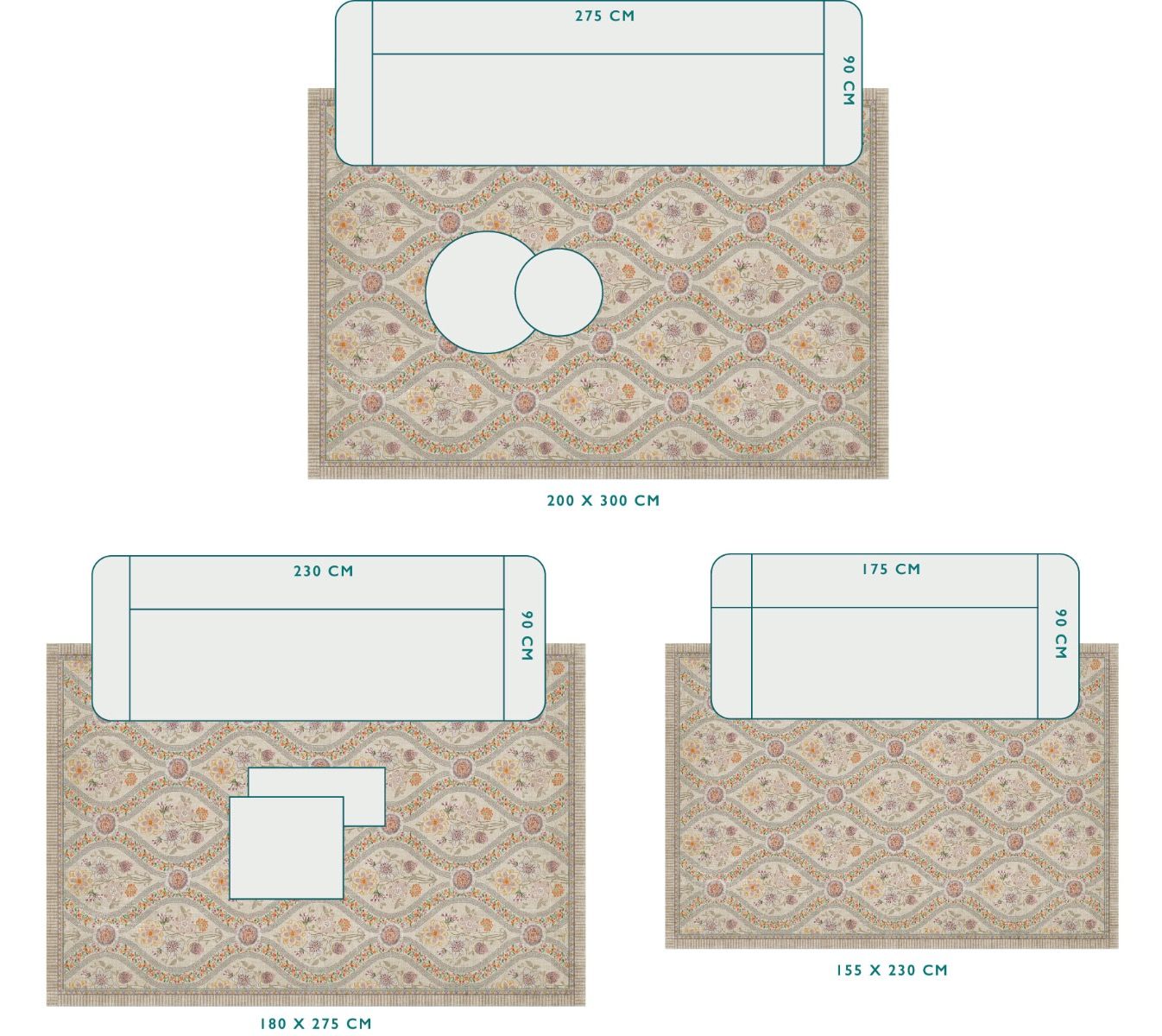 Tapis Ornamento by Pip Blanc Cassé