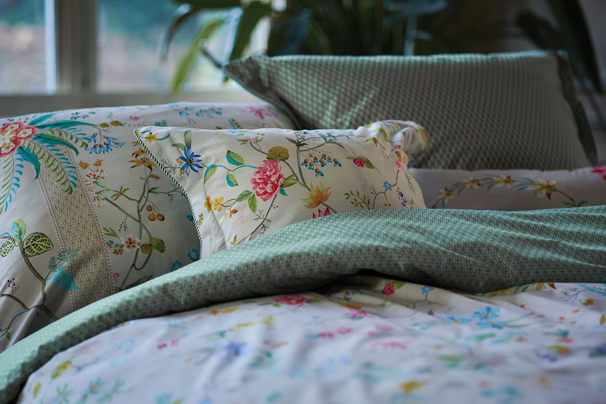 Cushion Rectangle Petites Fleurs Khaki