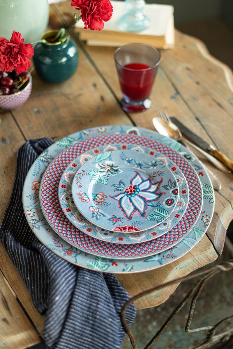 Flower Festival Underplate Light Blue 32 cm
