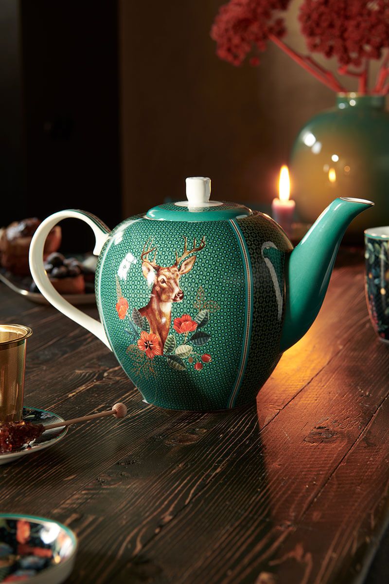Winter Wonderland Tea Set/4 Grün