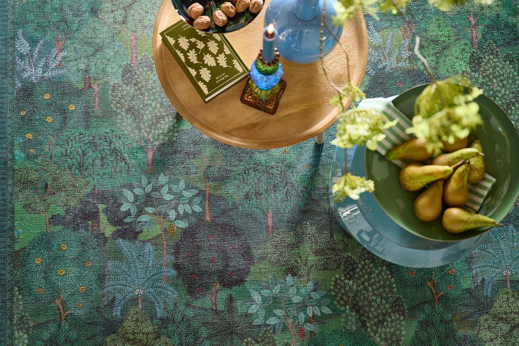 Tapis Jardin de Noche by Pip Vert Foncé