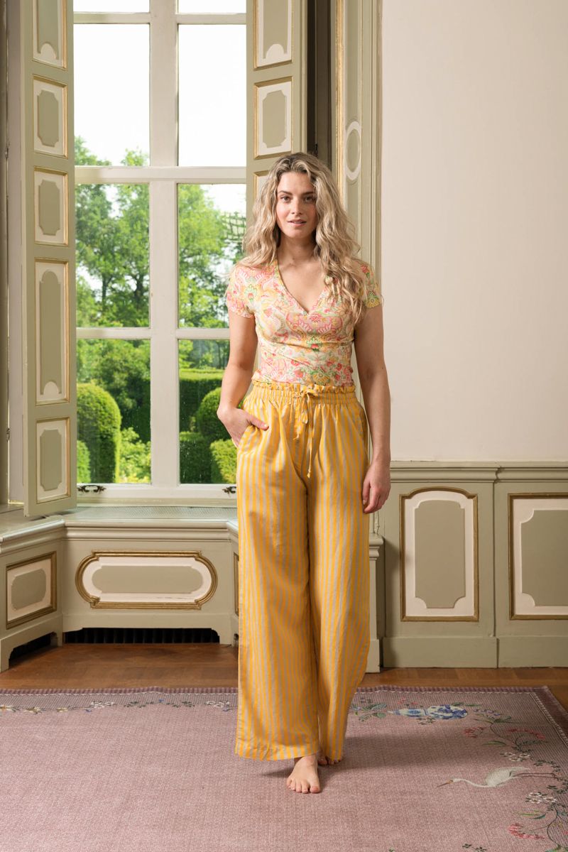 Lange Hose Sumo Stripe Gelb