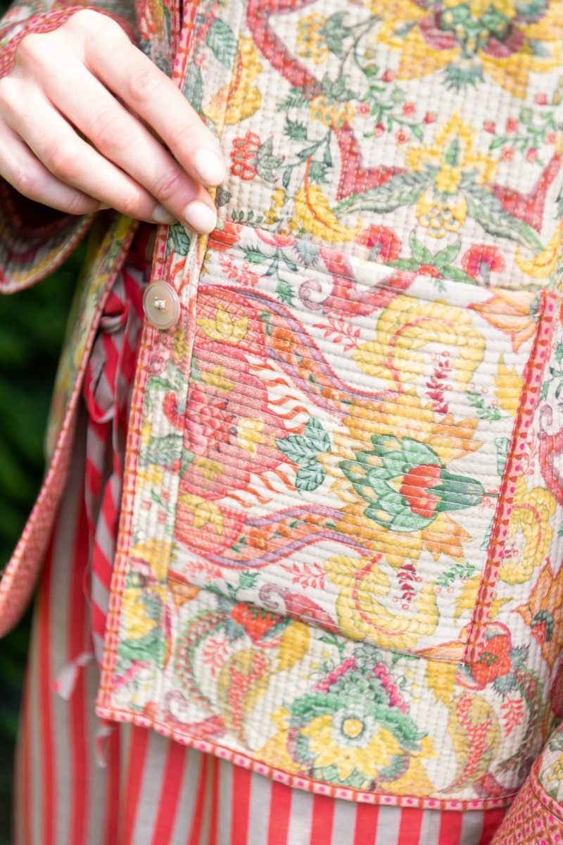 Vest Quilted Kyoto Festival Geel