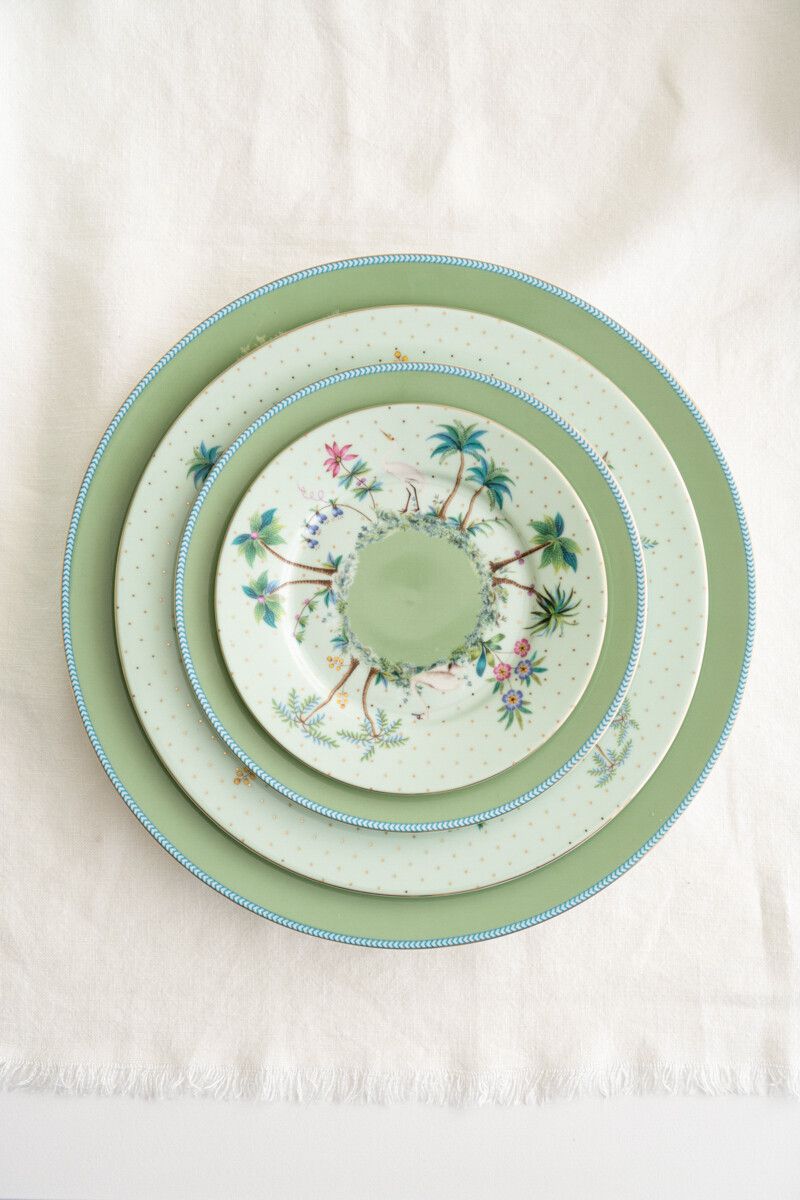 Jolie Gebäckteller Grün 17 cm