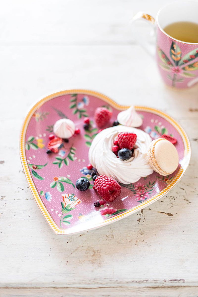 Lot de 2 Assiettes en Forme de Cœur La Majorelle Rosa