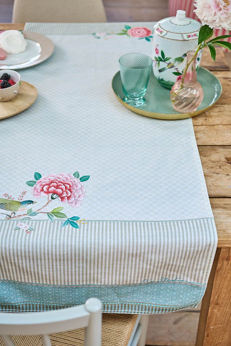 Blushing Birds Table Runner Khaki