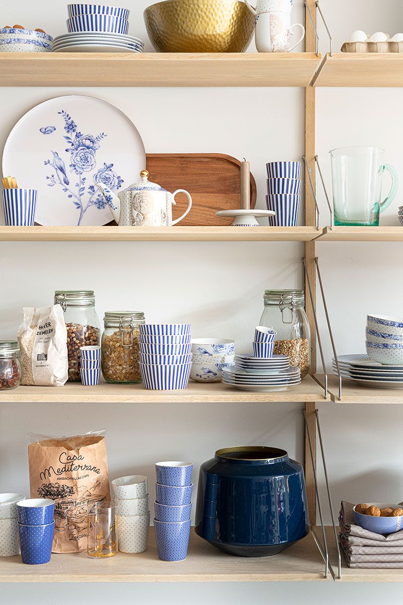 Royal Stripes Mug Tiles Blue