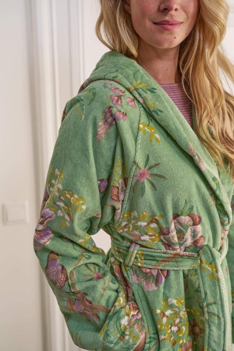 Peignoir Secret Garden Vert XXL