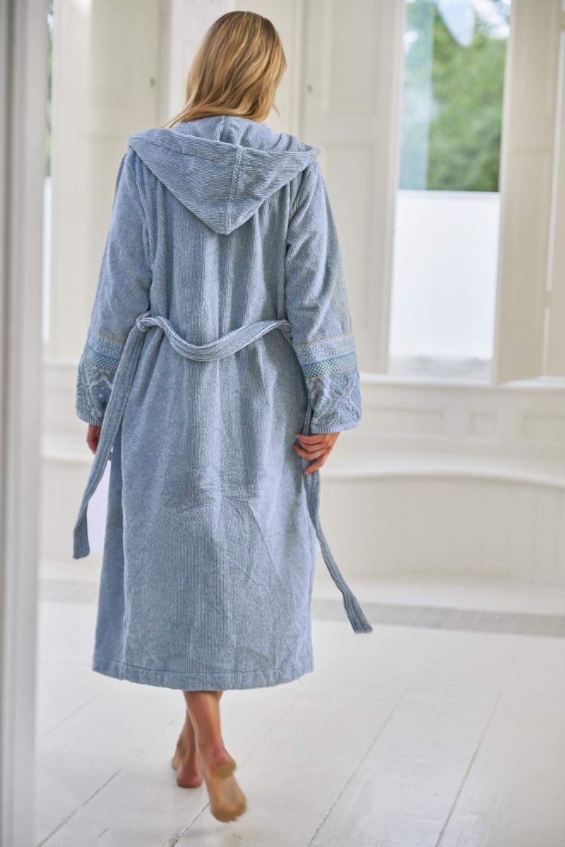 Peignoir Soft Zellige Bleu/Gris