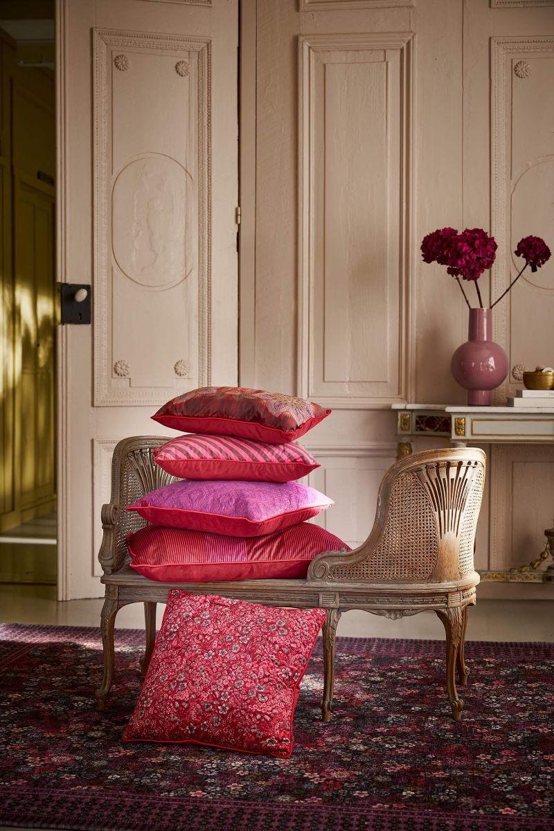 Cousin Décoratifs Quilted Daisy Dreams Rouge