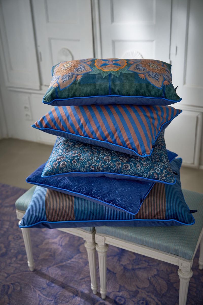 Cousin Décoratifs Quilted Daisy Bleu