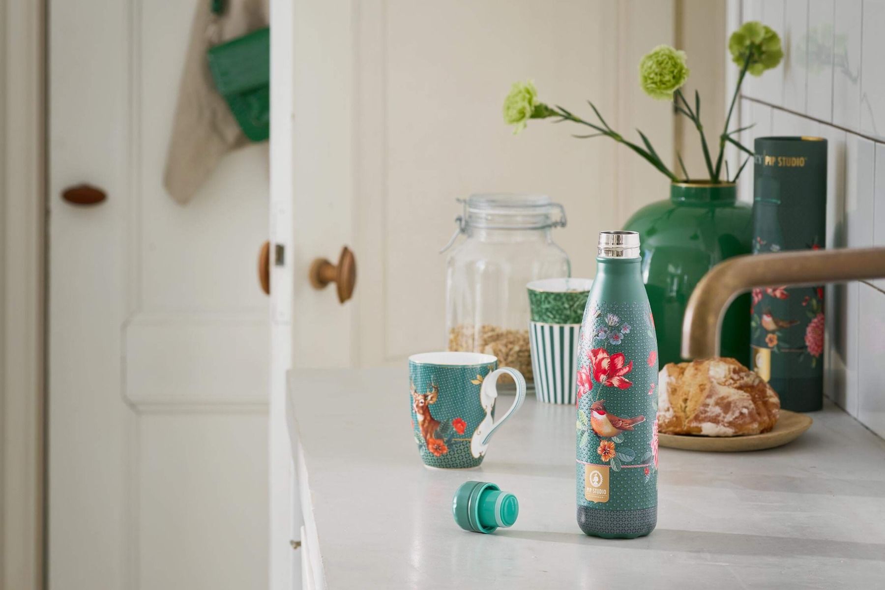 Winter Wonderland Bouteille Isotherme Vert 500ml