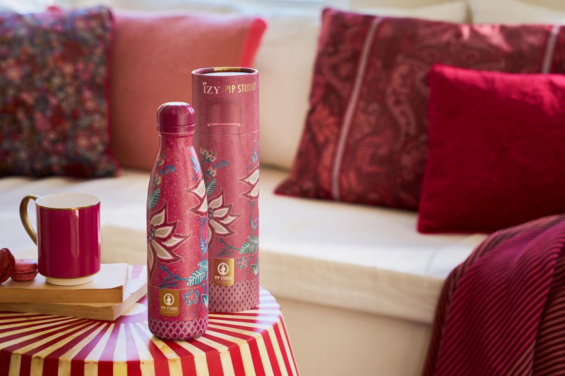 Flower Festival Thermos Bottle Dark Pink 500ml