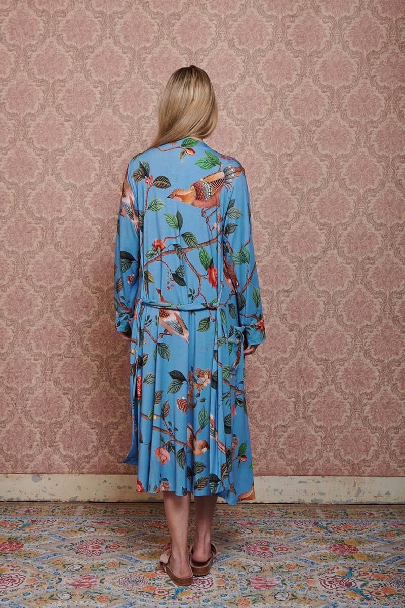 Kimono Good Nightingale en Coloris Bleu Vif