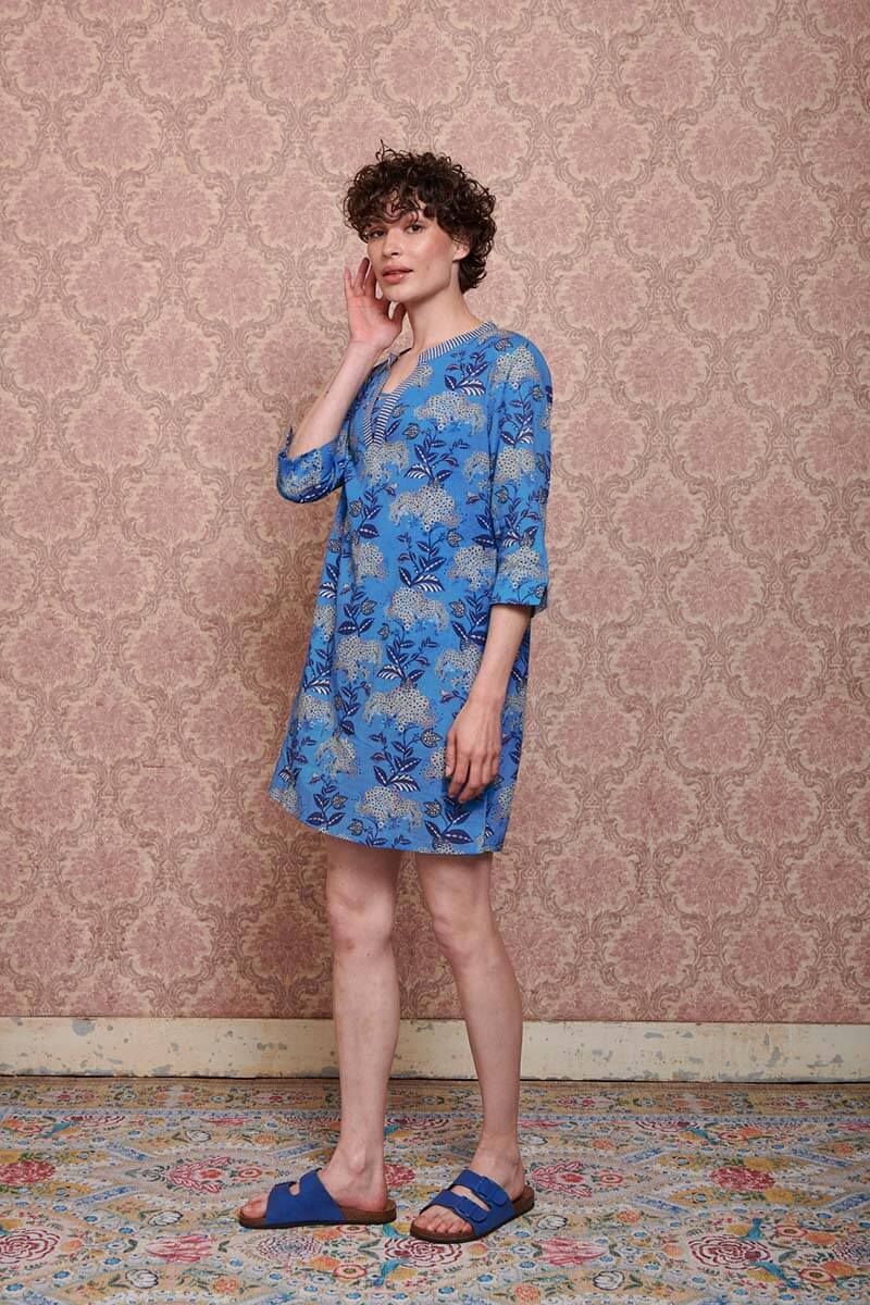 Kleid Flora Firenze Kobaltblau