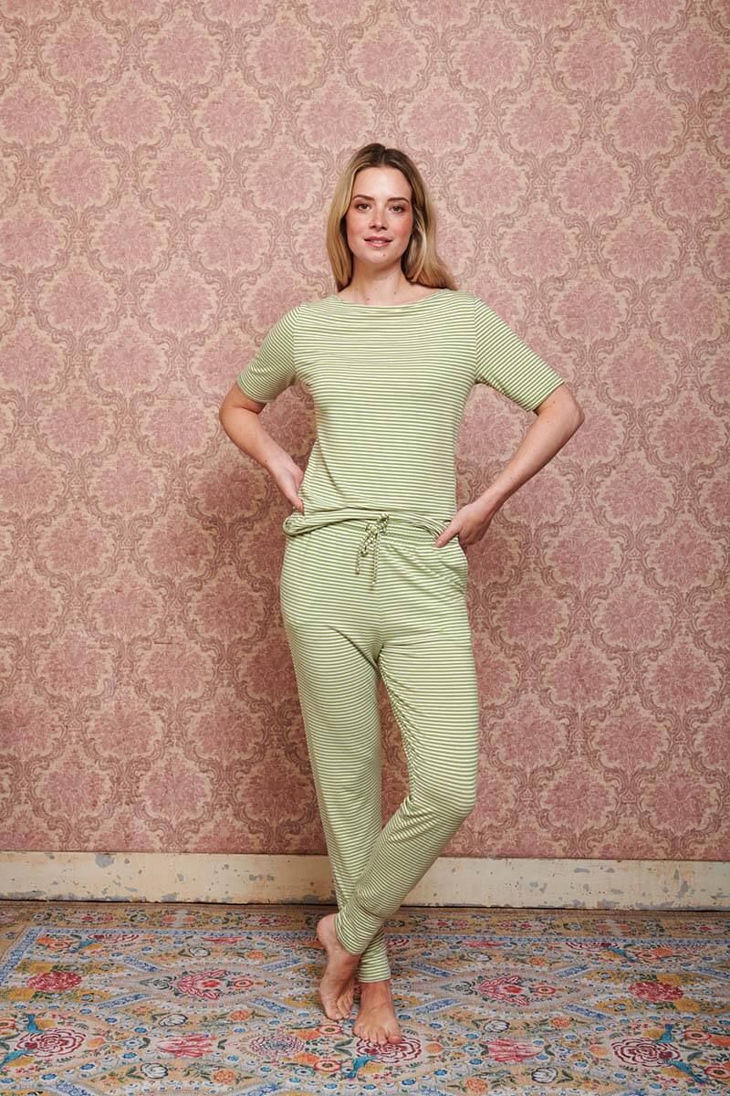 Lange Broek Little Sumo Stripe Fel Groen