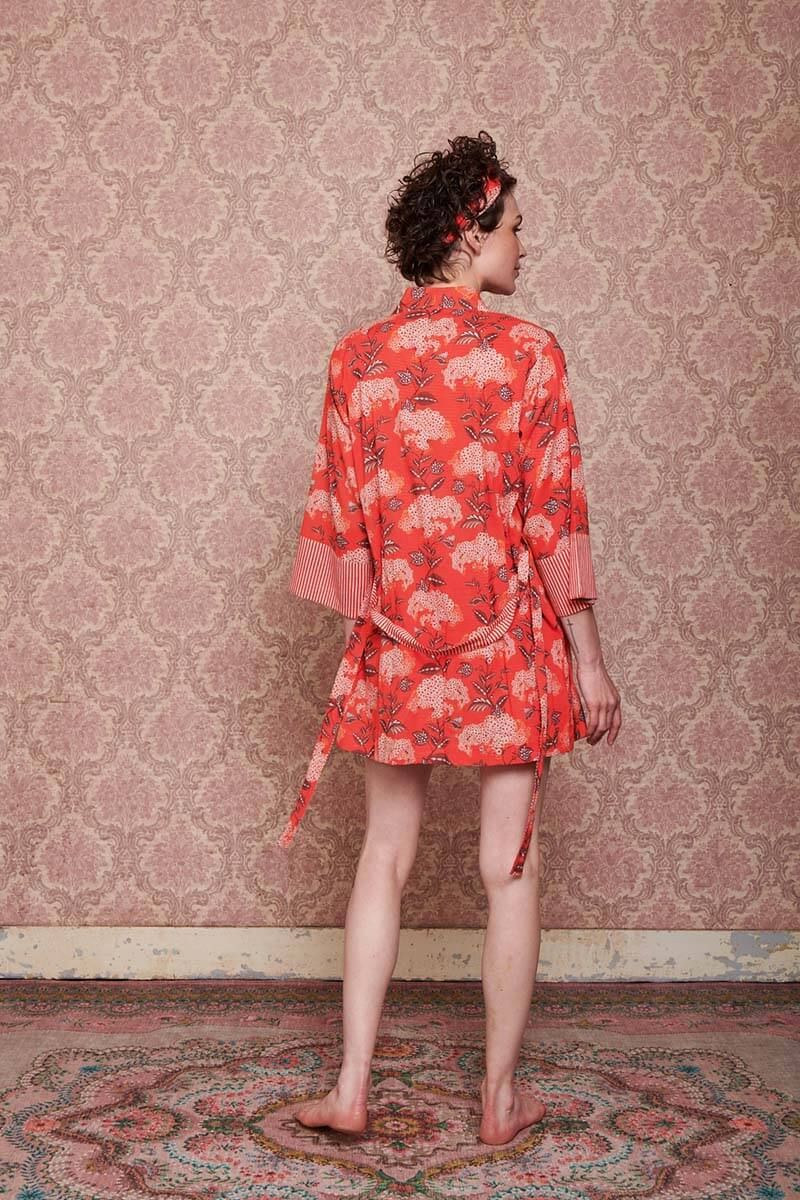 Kimono Flora Firenze en Coloris Corail