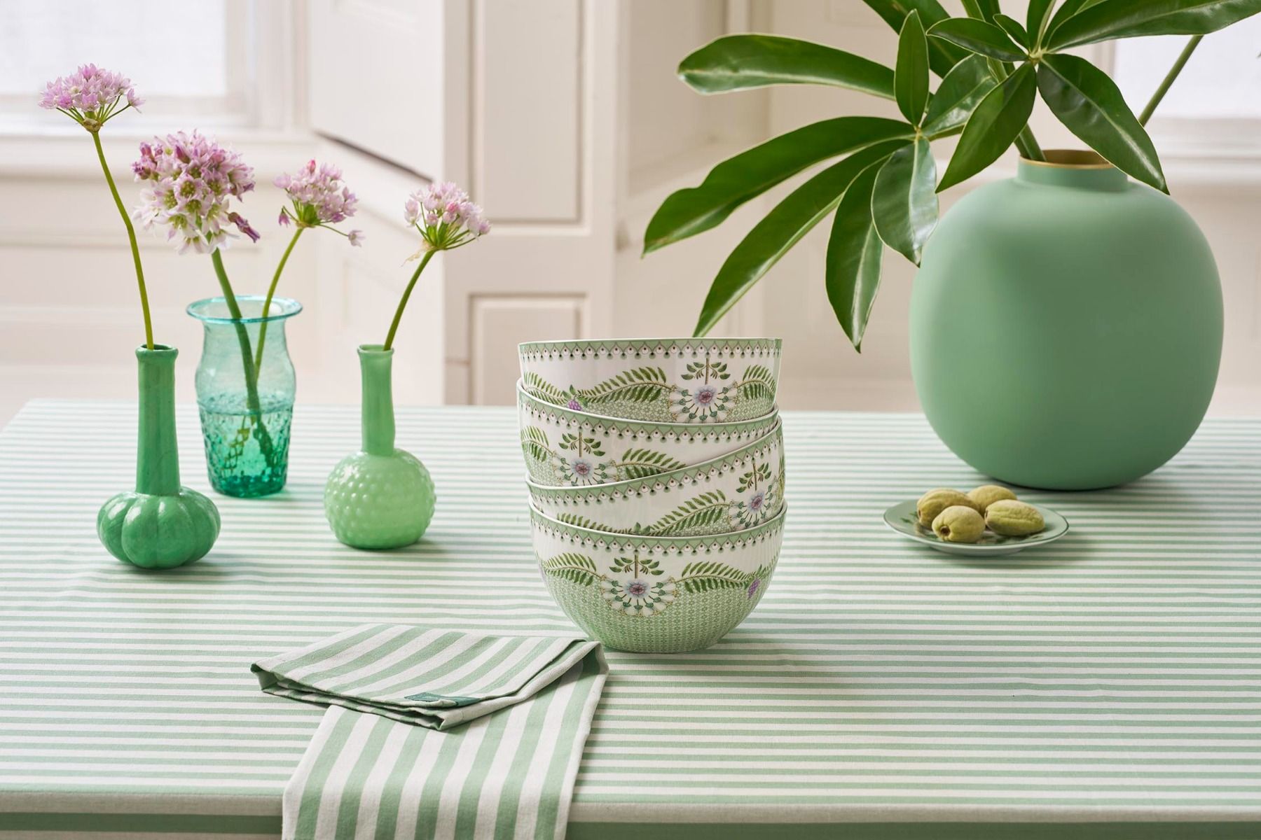 Bowl Lily&Lotus Tiles Light Green 15cm