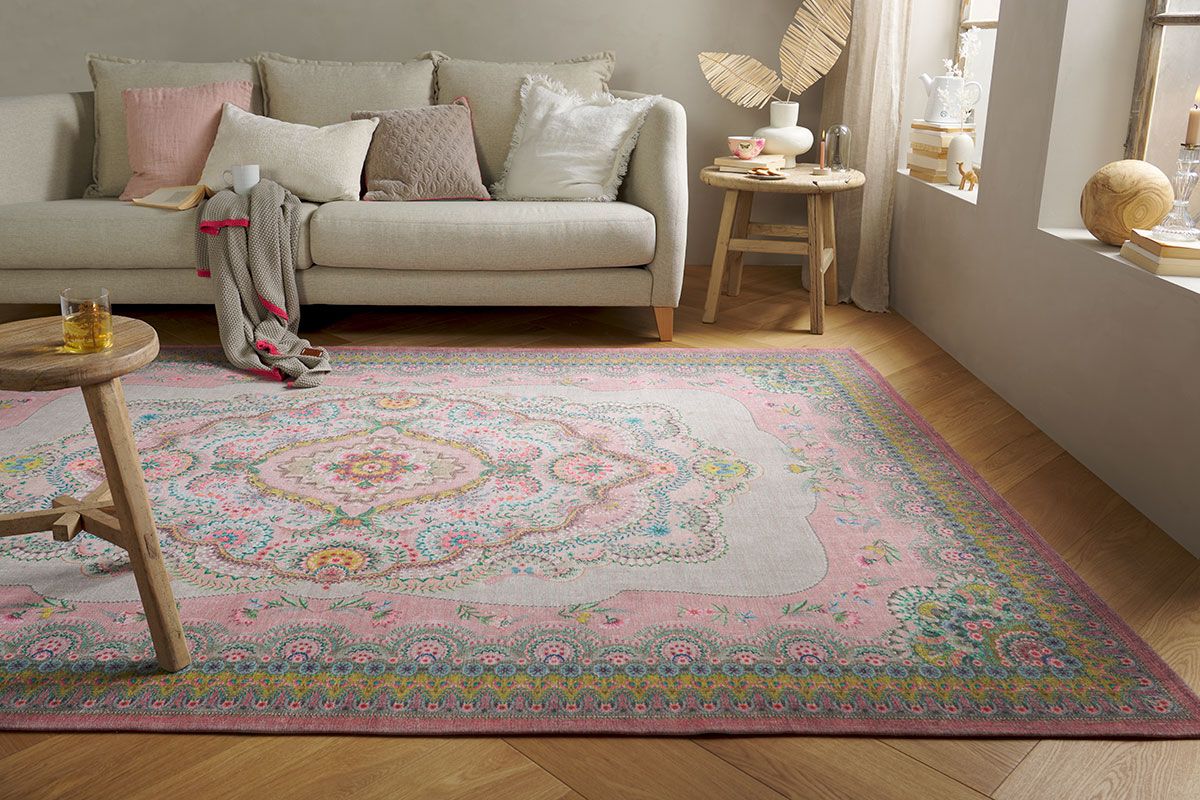 Tapis Majorelle par Pip Pastel Rose