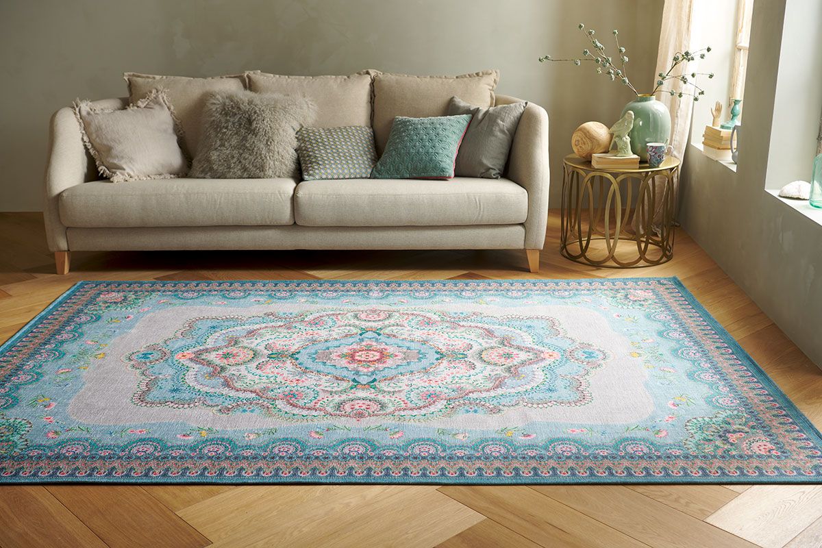 Tapis Majorelle par Pip Pastel Bleu