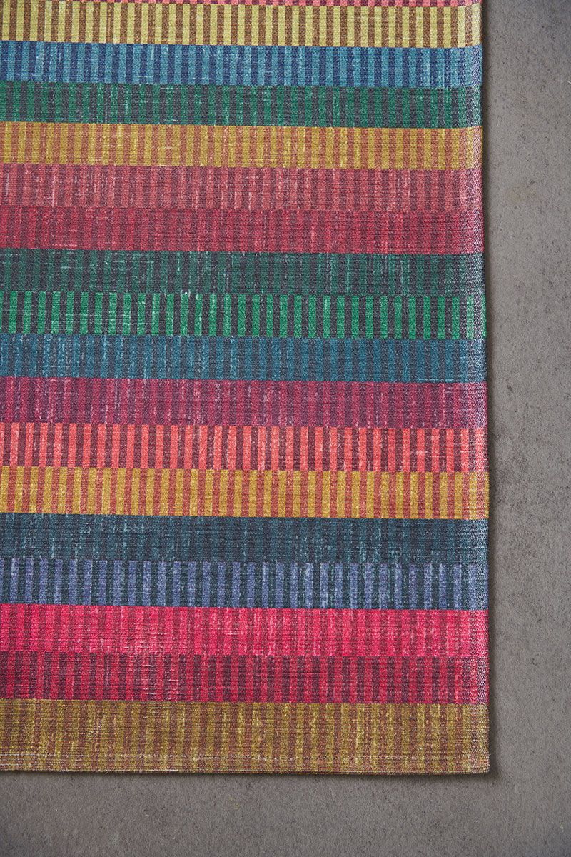 Carpet Runner Jacquard Stripes by Pip Multi