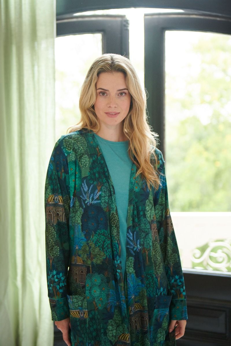 Niels Kimono Jardin de Noche Blauw