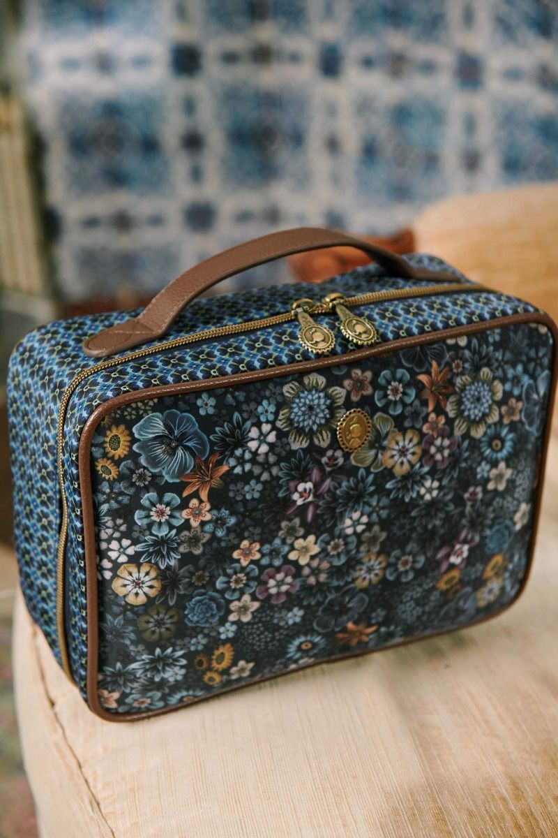 Beauty Case Groot Tutti I Fiori Blauw