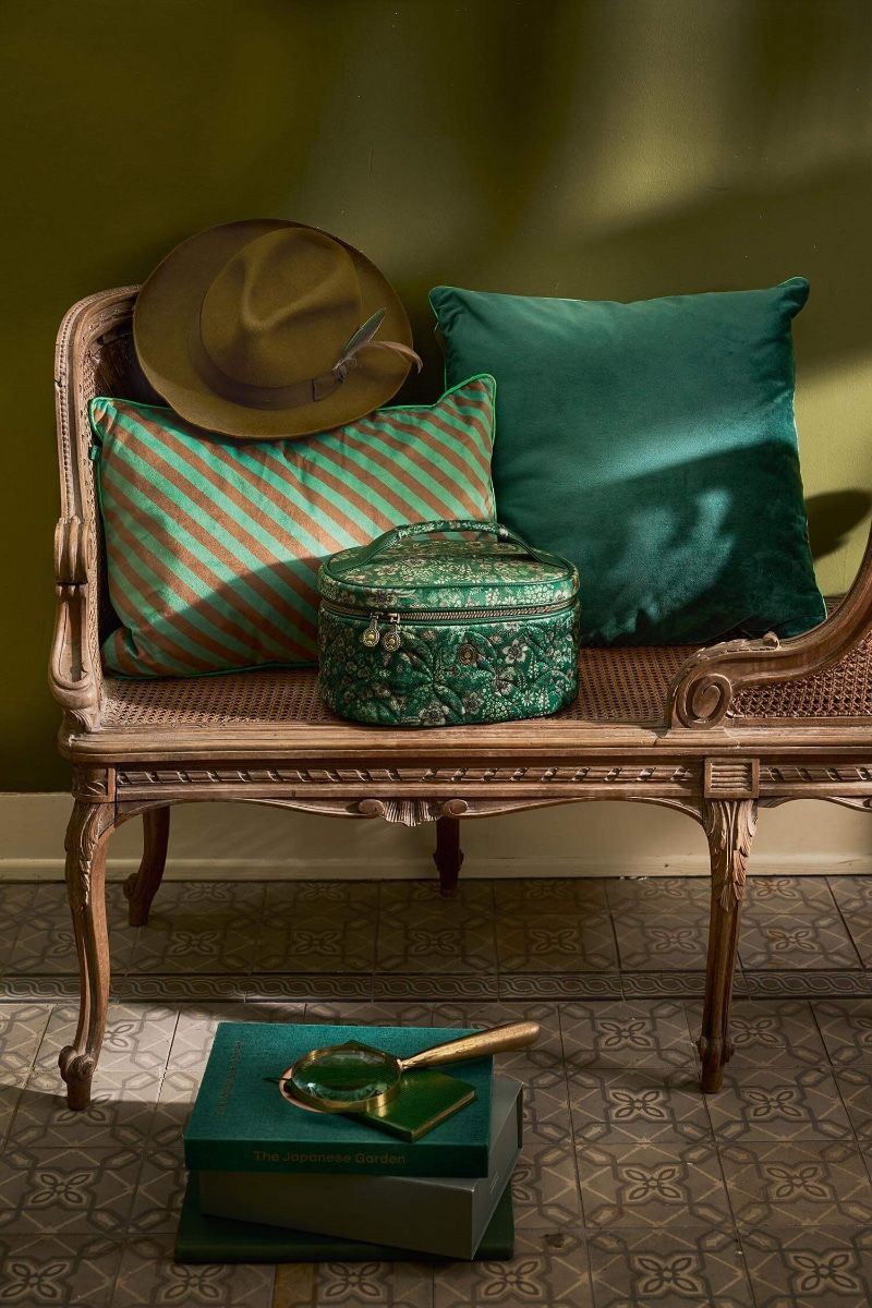 Beauty Case Cleo Quilted Daisy Dreams Groen