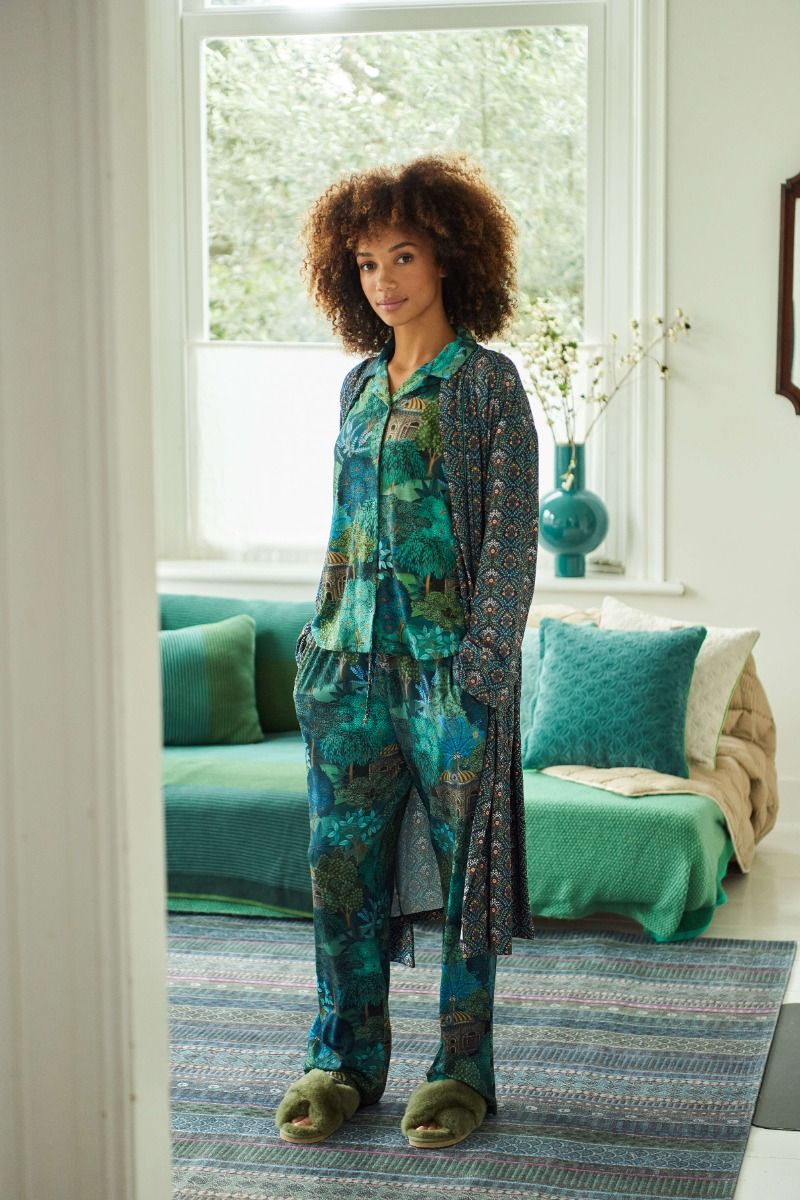 Pip Studio Belin Long Trousers Jardin de Noche Blue Pip Studio