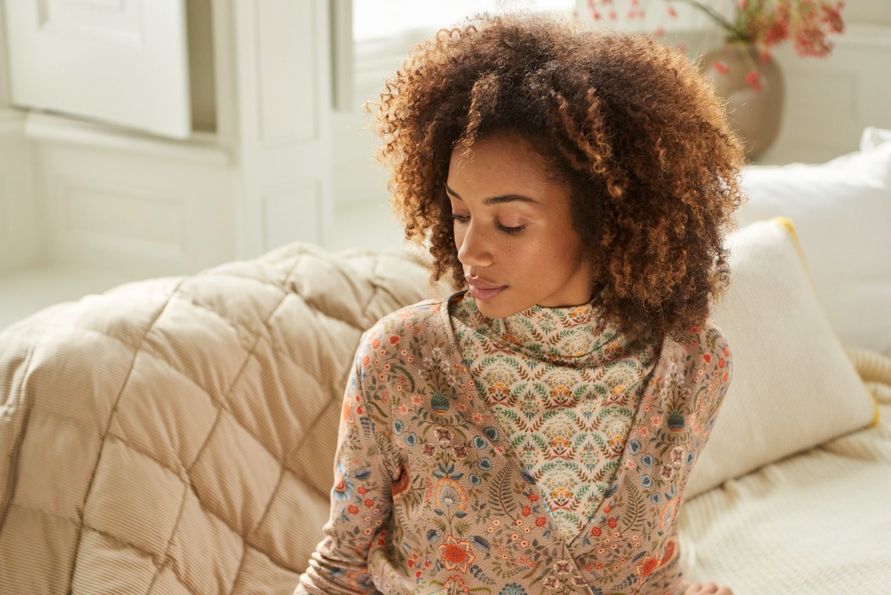 Talina Long Sleeve Top Bailamos Sand