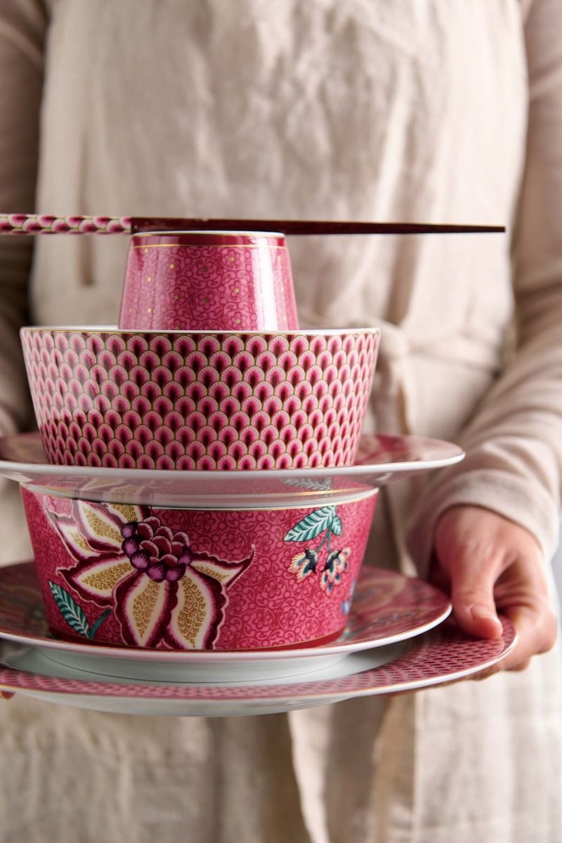 Giftset Bowls 15cm & Chopsticks Oriental Flower Festival Dar