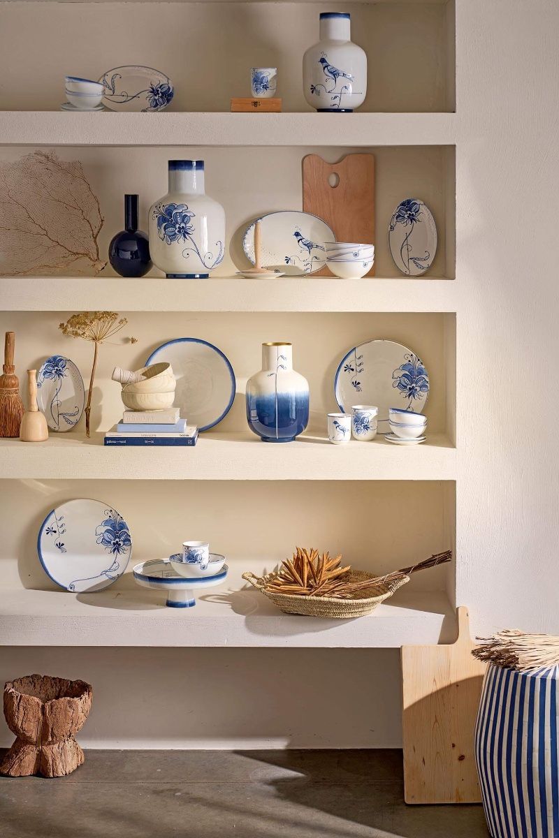 Bord Ovaal Pip & The Blue Bird Wit 21.5cm