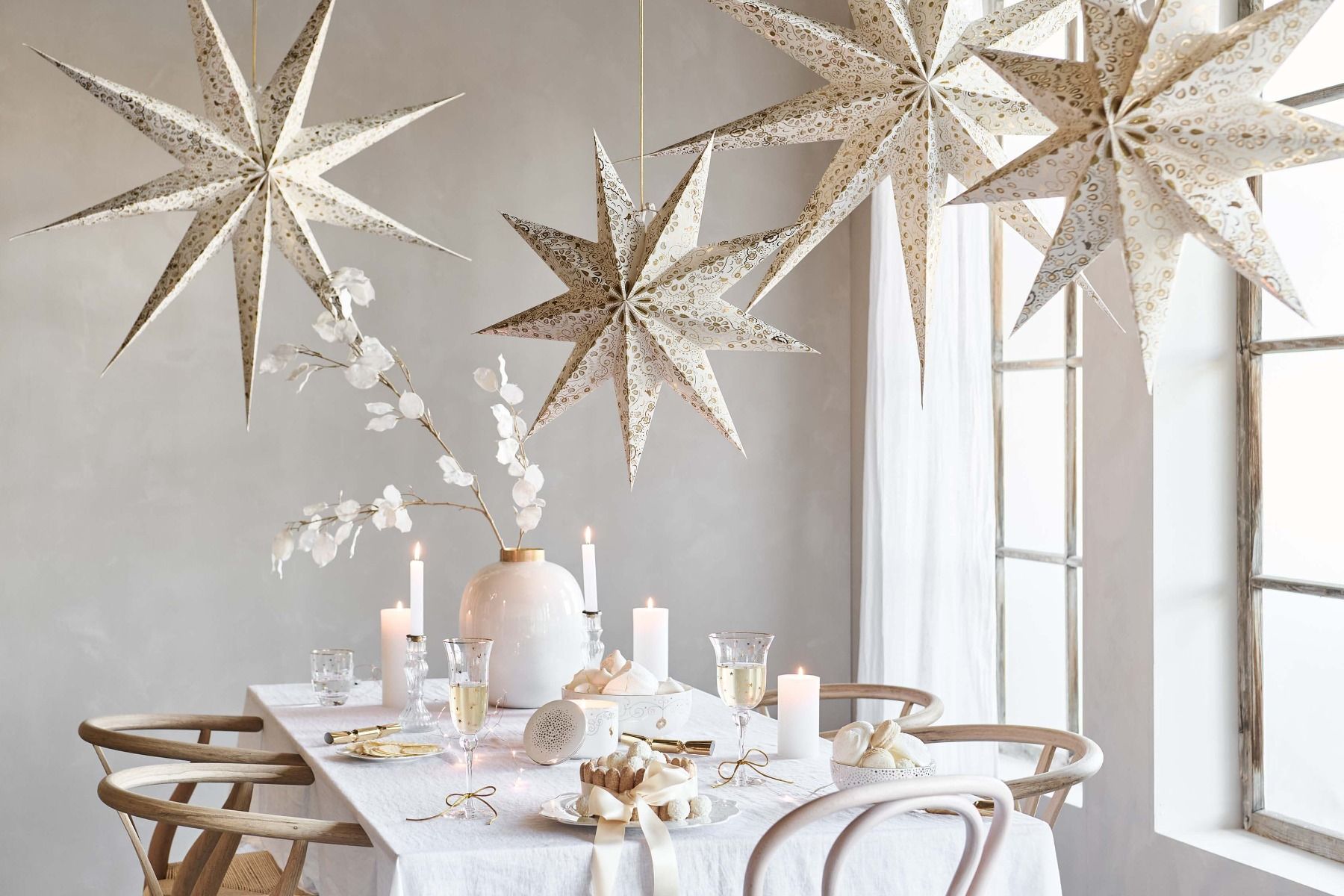 Christmas Star Lampion White 60cm