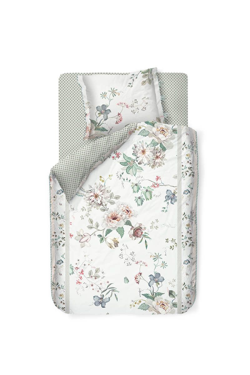 Bettbezugsset Tokyo Bouquet Weiss