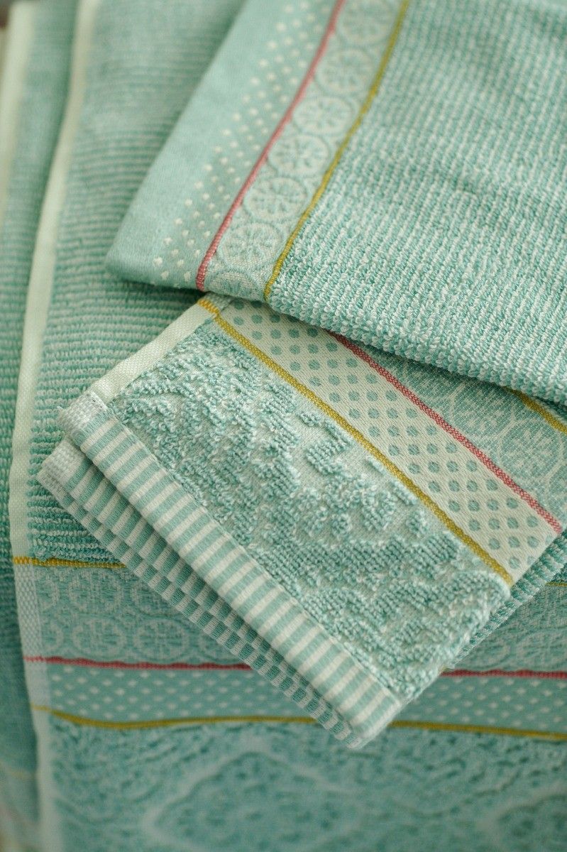 Washandje Soft Zellige Blauw 16x22 cm