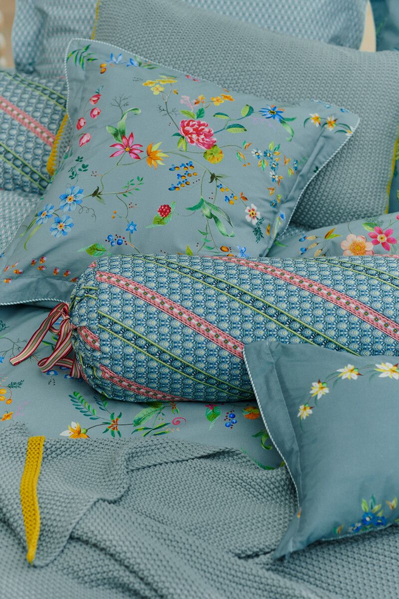 Nackenrolle Petites Fleurs Blau