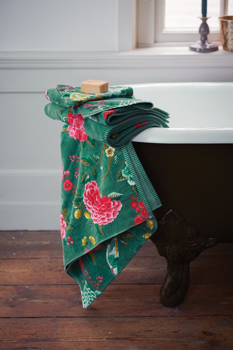 Bath Towel Good Evening Green 55x100