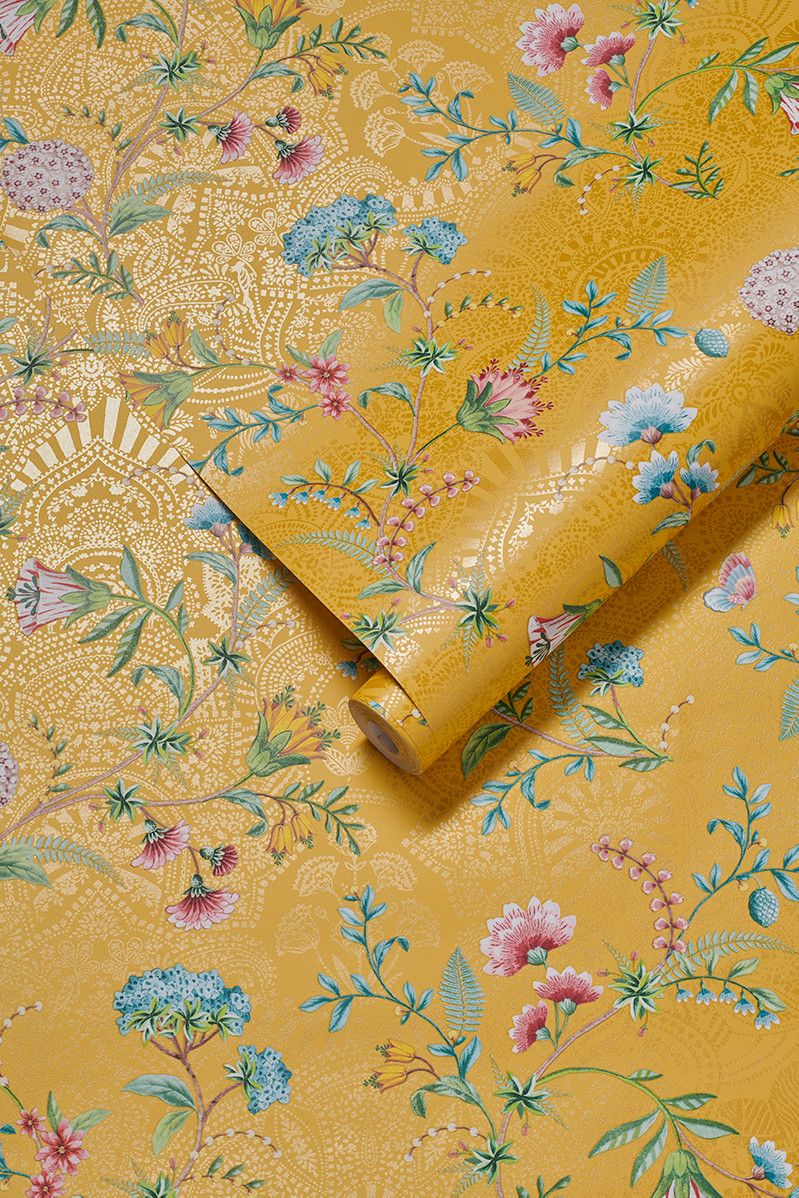 Pip Studio La Majorelle Non-Woven Wallpaper Yellow