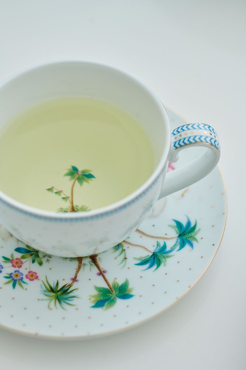 Cup & Saucer Jolie Dots Gold Blue