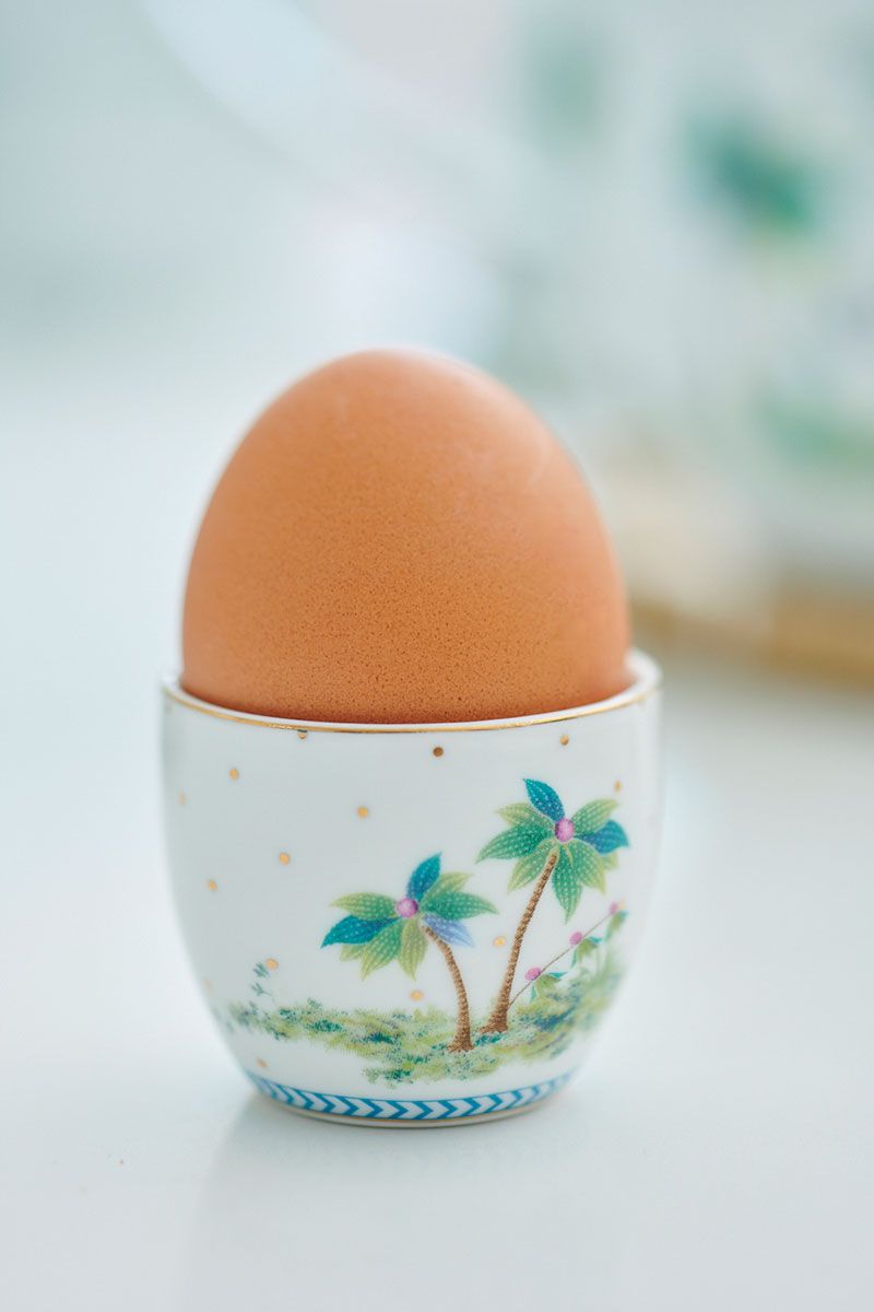 Eierbecher Jolie Punkte Gold Blau