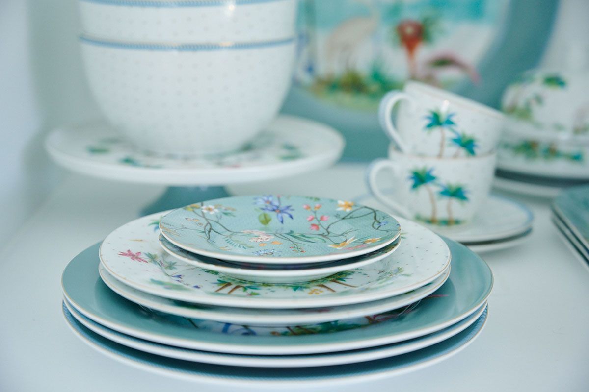 Petit Four Jolie Blumen Blau 12cm