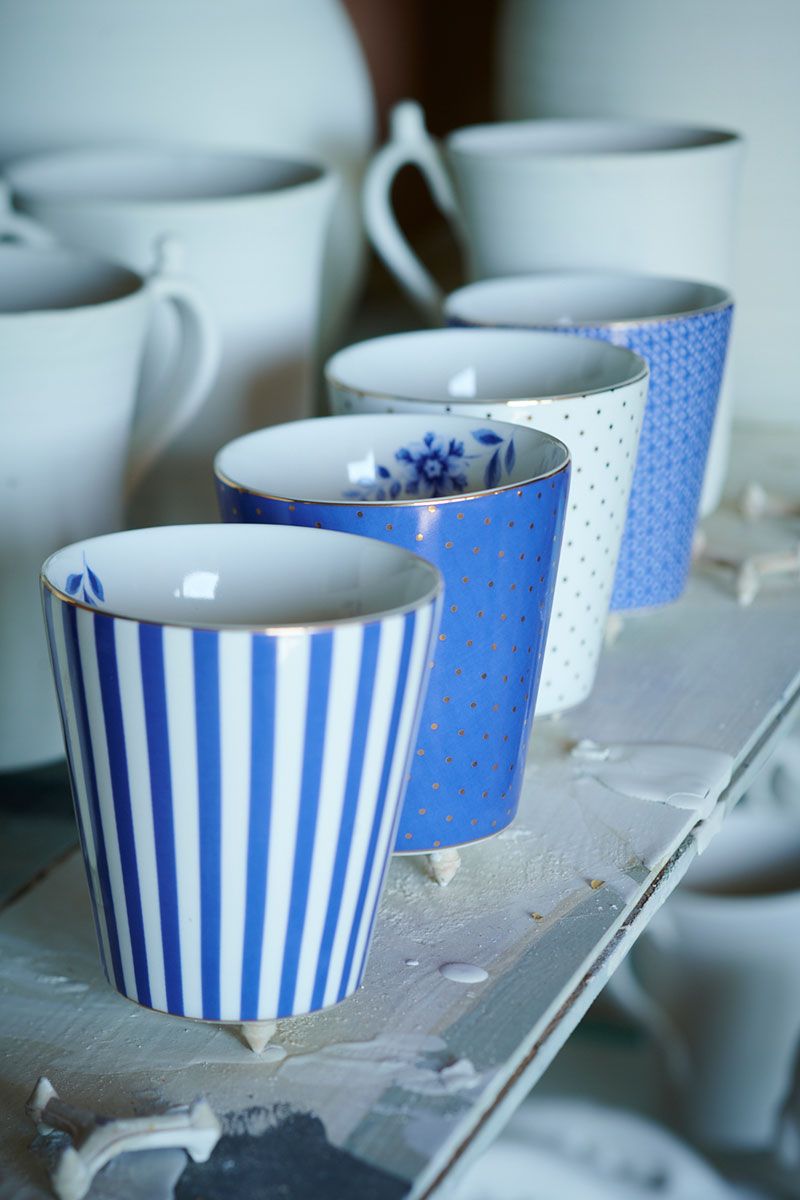 Royal Stripes Mug Blue