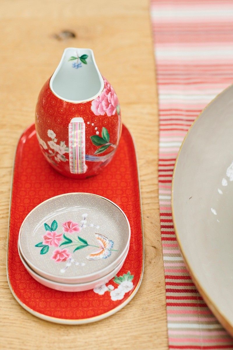 Blushing Birds Jug Small Red