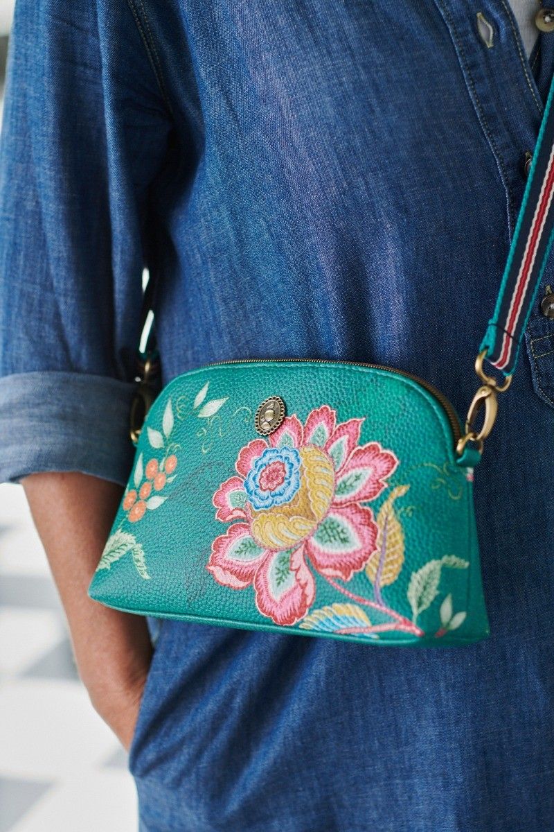 Cross Body Small Jambo Flower Green